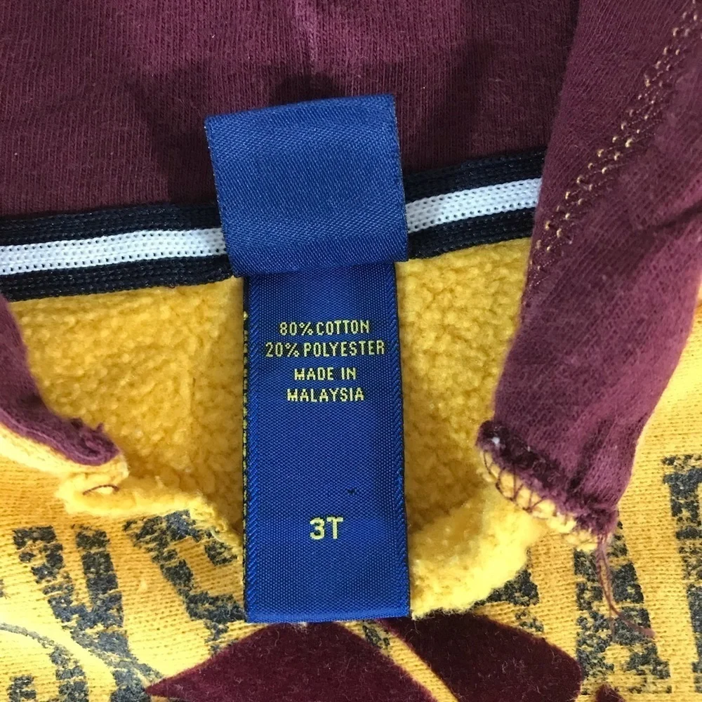 🎉HP OshKosh B’gosh Yellow Basketball Hoodie